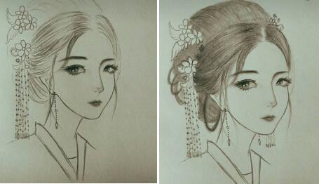 二月二，電力作家坐家“戰(zhàn)疫”新作——觀美姬素描遙寄故鄉(xiāng)九妹