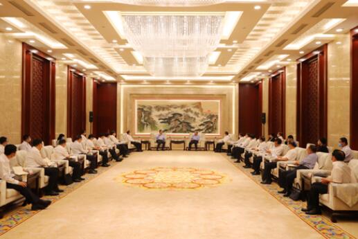 國家電網(wǎng)公司毛偉明、辛保安與山東省委書記劉家義、代省長李干杰會談