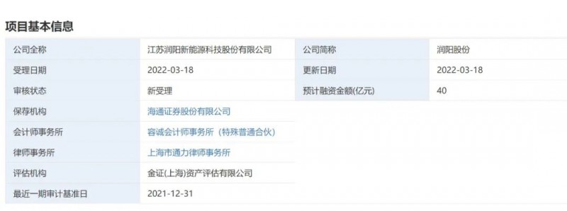 40億登錄科創(chuàng)板！潤(rùn)陽(yáng)股份擬募資投建5GW異質(zhì)結(jié)+5萬(wàn)噸多晶硅項(xiàng)目！