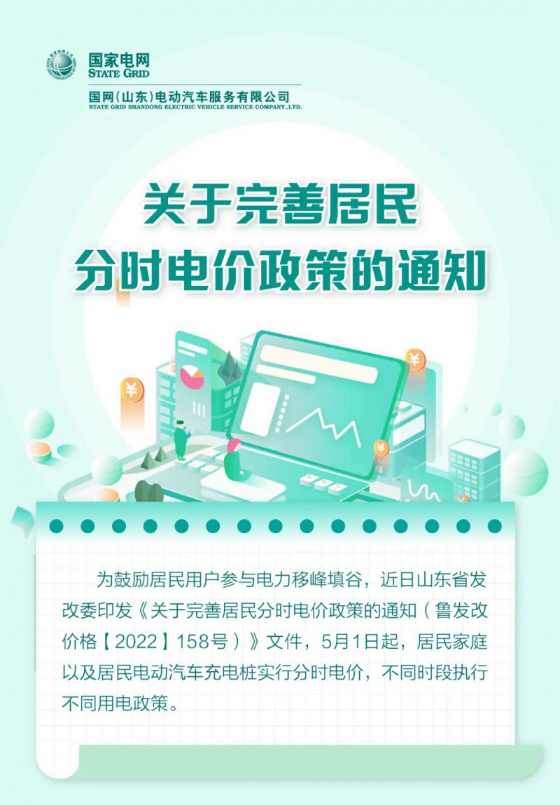 山東居民分時(shí)電價(jià)政策，5月1日開始執(zhí)行！