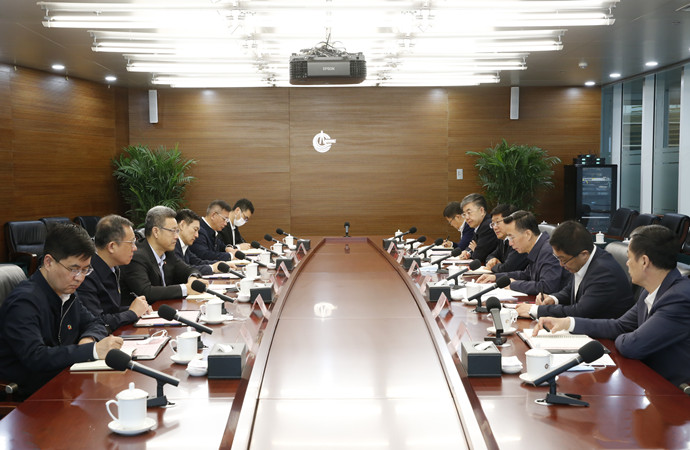 錢智民拜會中國海油董事長、黨組書記汪東進