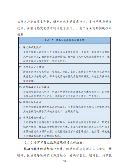 發(fā)改委、能源局等九部委聯(lián)合印發(fā)發(fā)布“十四五”可再生能源規(guī)劃！