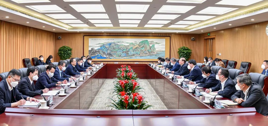 鄒磊、劉明勝與國家電網(wǎng)董事長辛保安、總經(jīng)理張智剛會(huì)談
