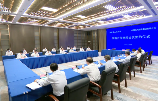 中國電建黨委書記、董事長丁焰章拜會河南省委書記樓陽生、省長王凱