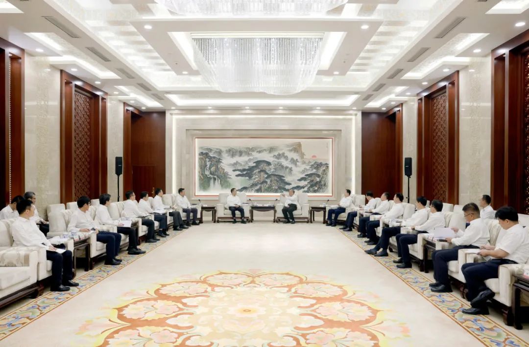 大唐集團鄒磊、劉明勝拜會山東省委書記林武、省長周乃翔
