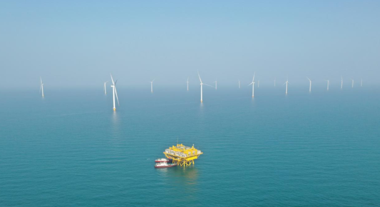 山東首個百萬千瓦級海風基地！國家電投半島南U1一期并網發(fā)電