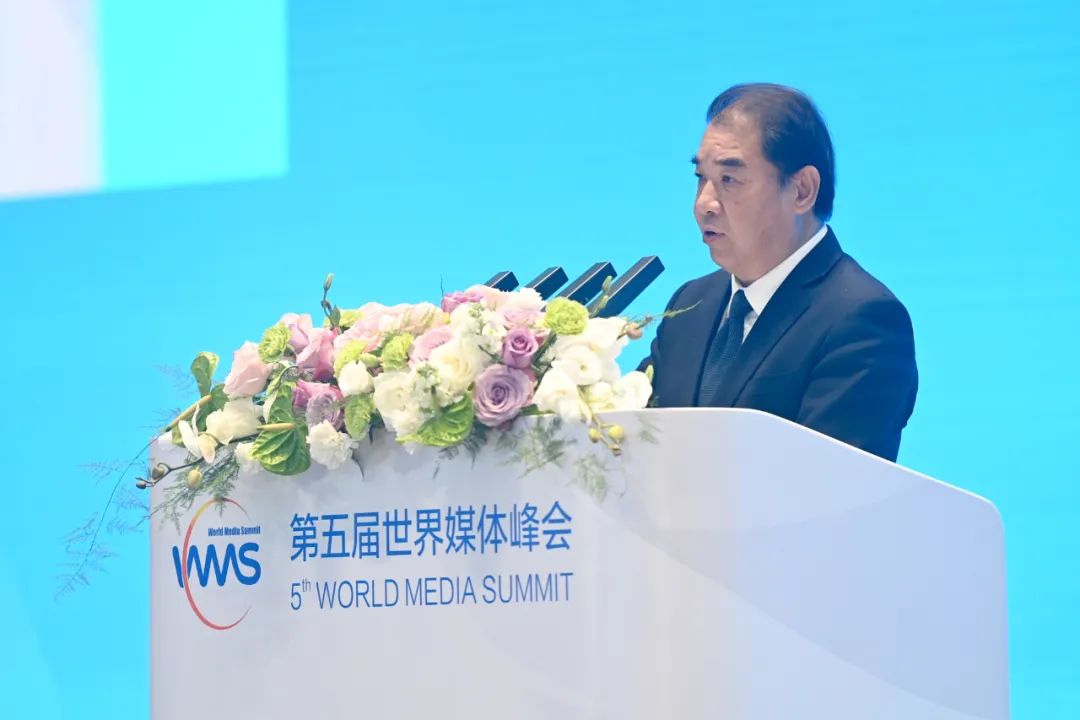 南方電網公司董事長、黨組書記孟振平在第五屆世界媒體峰會上作主旨發(fā)言