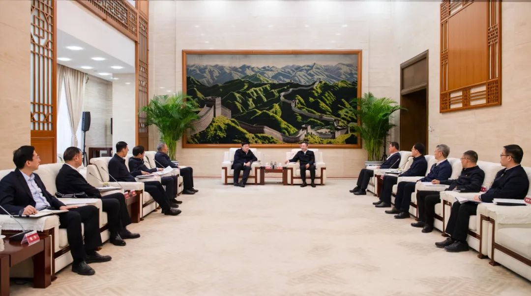大唐集團(tuán)董事長、黨組書鄒磊與國家電網(wǎng)董事長、黨組書記張智剛會(huì)談
