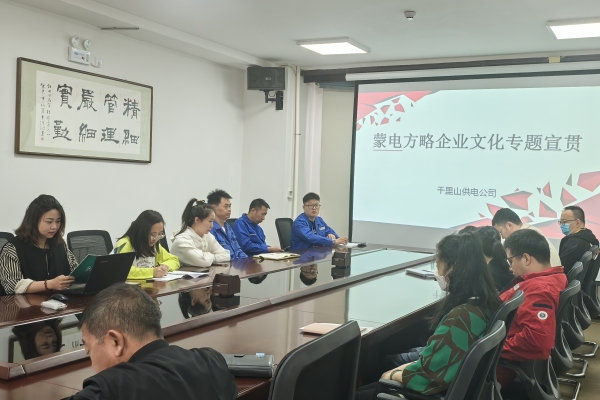 內蒙古烏海千里山供電公司開展理論宣貫學習，凝聚全員奮進力量