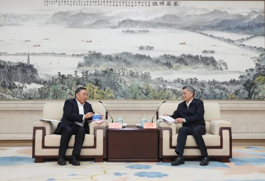 宋海良與浙江省委副書記、杭州市委書記劉捷會(huì)談