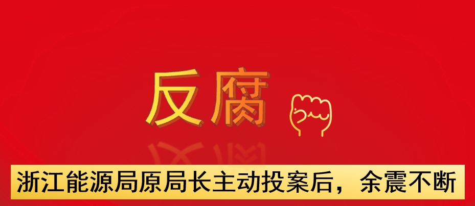 浙江能源局原局長主動投案后，余震不斷