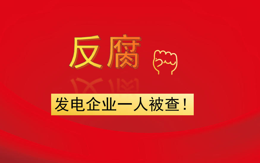 發(fā)電企業(yè)一人被查！